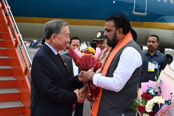 Samrat Choudhary welcomes Vietnam President