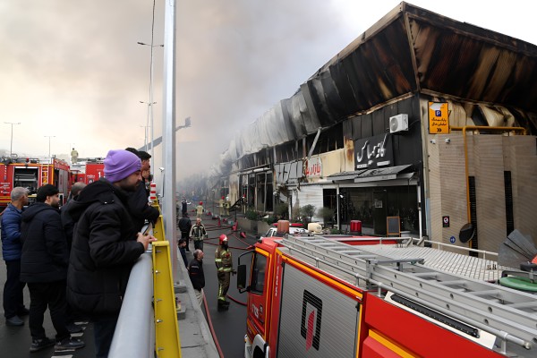 Eight dead in fire at shopping centre west of Tehran, Iranian media say