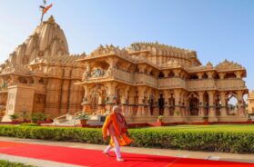prayers at Somnath Temple