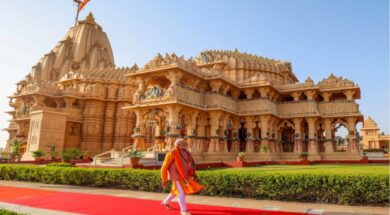 prayers at Somnath Temple