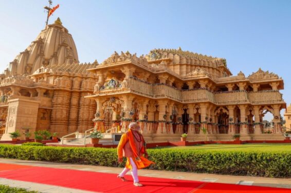 prayers at Somnath Temple