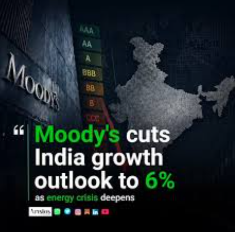Economy: Moody’s cuts India growth forecast for 2026 to 6%
