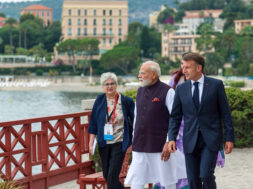 PM Modi and French President Emmanuel Macron visit Villa Kerlyos
