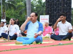 JP Nadda Yoga Day