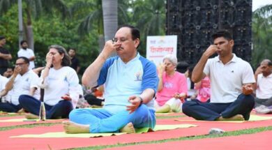 JP Nadda Yoga Day