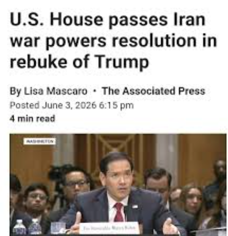 Roving Periscope: House curbs his powers on $100 bn Iran war; will Trump follow Congress ‘orders?’