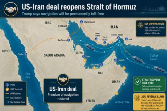 US-Iran deal and the prospect of toll – free Strait of Hormuz
