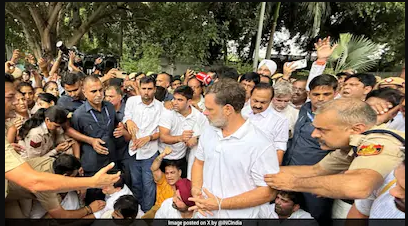 Congress Dharna in Front of PM”s Residence in Support of CJP Protest