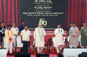 Union Home Minister Amit Shah lays the foundation stone for Amul’s mega integrated dairy processing plant