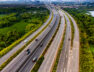 Modern Multi-lane Highway in Panvel, Navi Mumbai, India.