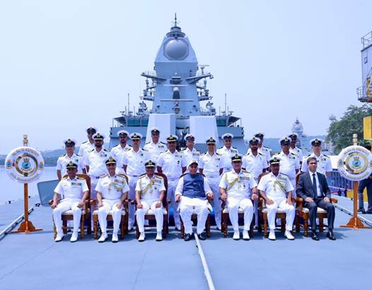 Indian Navy commissions Made-in-India advanced stealth frigate ‘INS Mahendragiri’ in Raksha Mantri’s presence at Visakhapatnam