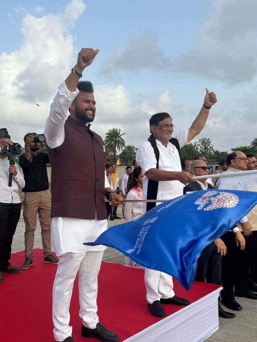 Union Minister Ram Mohan Naidu flags off inaugural flight from NAMO Airport, Daman