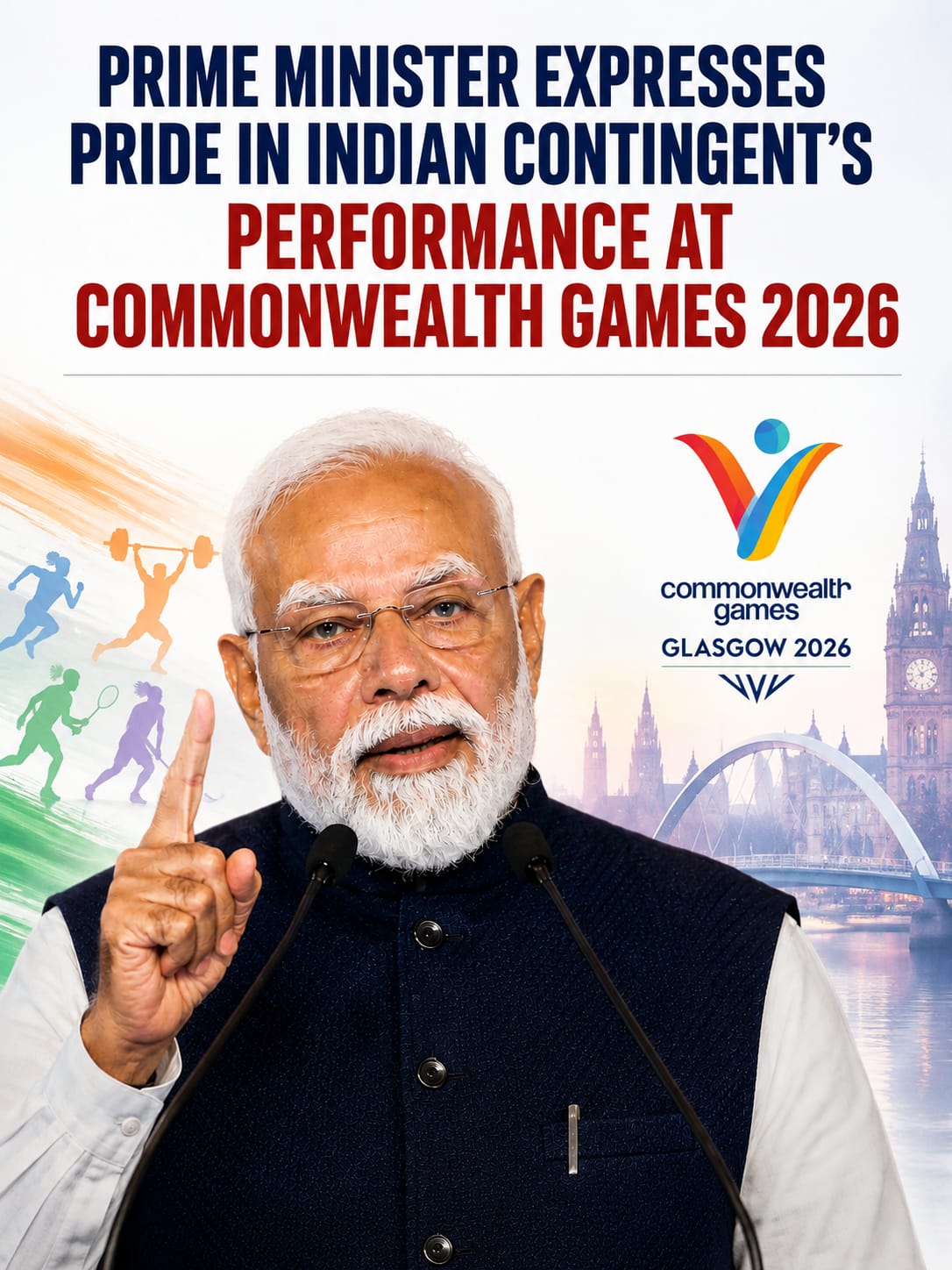 Prime Minister expresses pride in Indian contingent’s performance at Commonwealth Games 2026