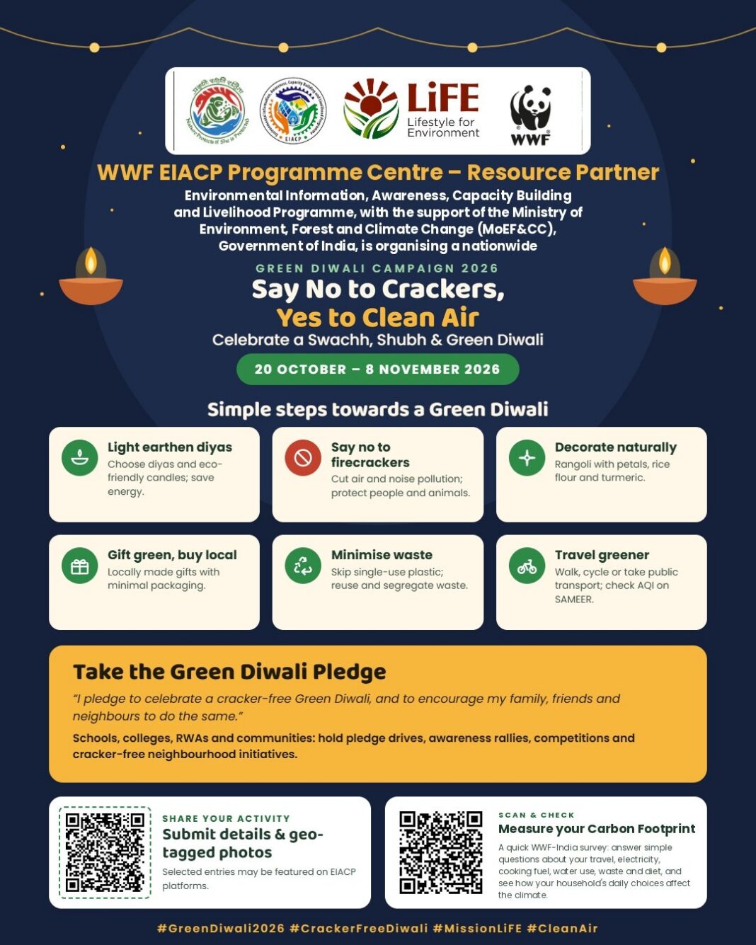 Firecrackerws WWF-India Launches Nationwide Green Diwali Campaign, Urges Citizens to ...